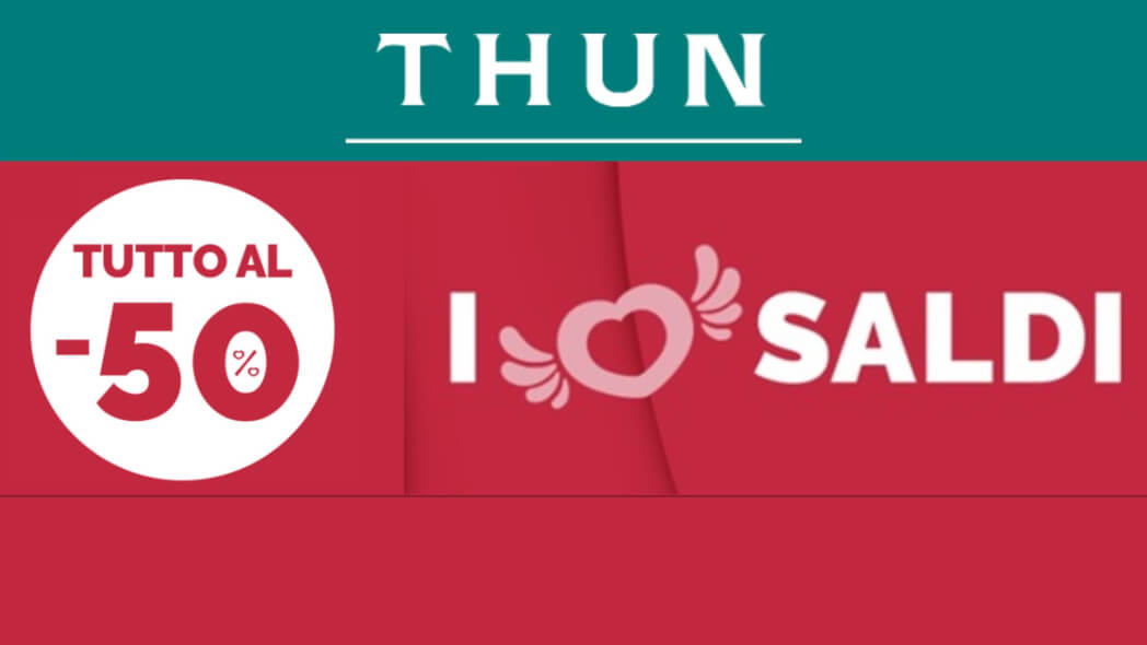 Grande Promozione Estiva Thun: Tutto al -50%!