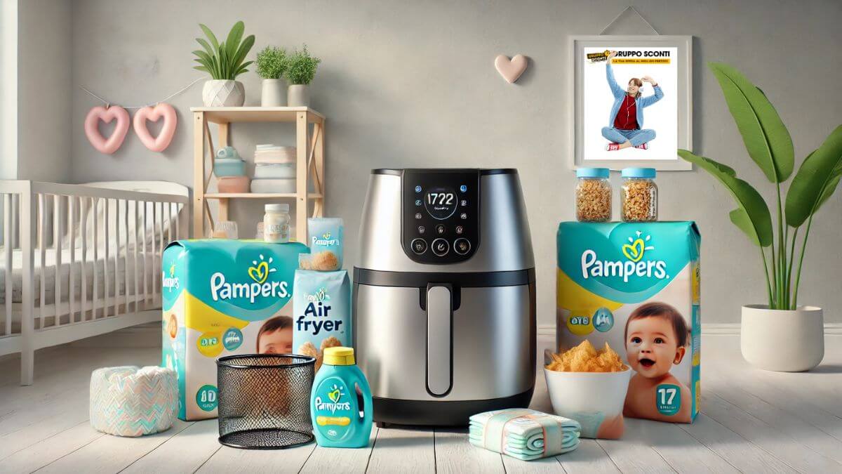 Concorso Pampers: Vinci 100 Friggitrici ad Aria Ariete